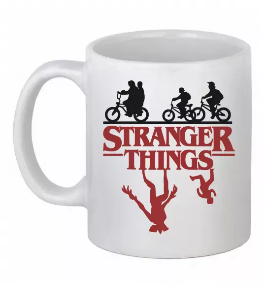 Чашка керамічна Stranger things Білий фото