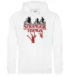 Чоловіча толстовка (худі) Stranger things Білий фото