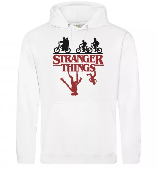 Женская толстовка (худи) Stranger things Белый фото