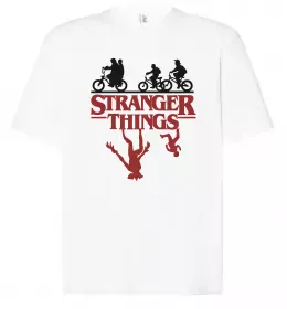 Футболка Оверсайз Stranger things ABCD Черный фото