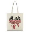 Эко-сумка Stranger things Бежевый фото