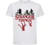 Дитяча футболка Stranger things Білий Дитяча футболка Stranger things Білий фото