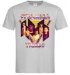 Мужская футболка Stranger things герої Серый фото