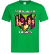 Мужская футболка Stranger things герої Зеленый фото