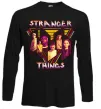 Лонгслив Stranger things герої Черный фото