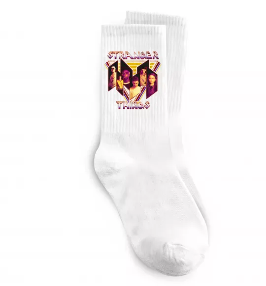Носки Stranger things герої Белый фото