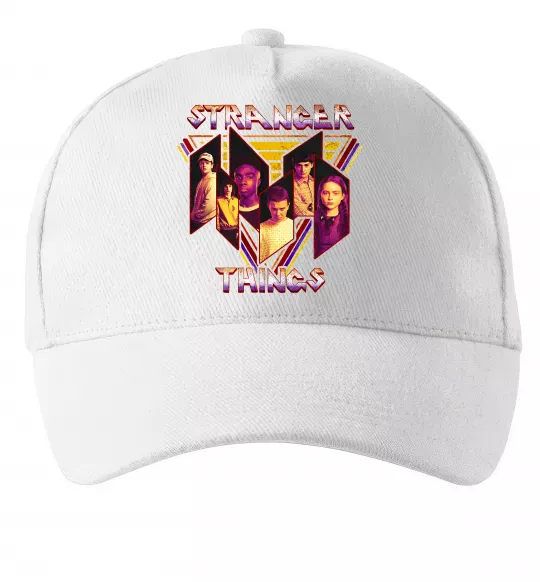 Кепка Stranger things герої Белый фото