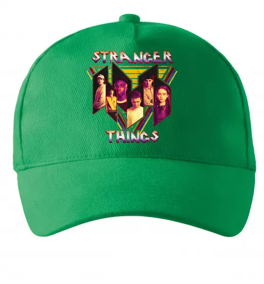 Кепка Stranger things герої Зеленый фото