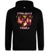 Чоловіча толстовка (худі) Stranger things герої Чорний фото