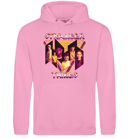 Жіноча толстовка (худі) Stranger things герої Рожевий фото