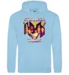 Жіноча толстовка (худі) Stranger things герої Блакитний фото