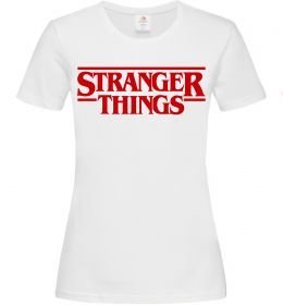 Женская футболка Stranger things logo