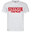 Мужская футболка Stranger things logo Белый Мужская футболка Stranger things logo Белый фото