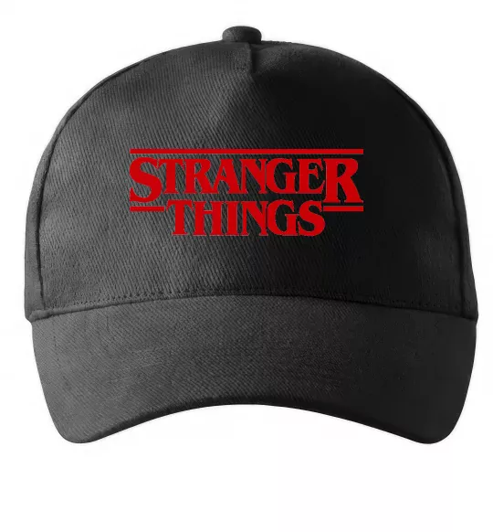 Кепка Stranger things logo Черный фото