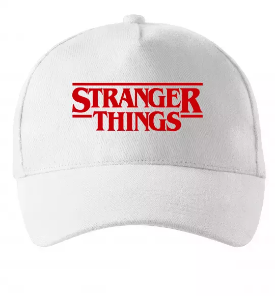 Кепка Stranger things logo Белый фото