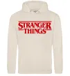 Женская толстовка (худи) Stranger things logo Таш фото