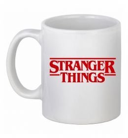 Чашка керамическая Stranger things logo