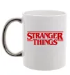 Чашка с цветной ручкой Stranger things logo Серебро Чашка с цветной ручкой Stranger things logo Серебро фото