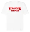 Футболка Оверсайз Stranger things logo Белый фото