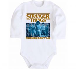 Дитячий бодік Friends don`t lie Stranger things