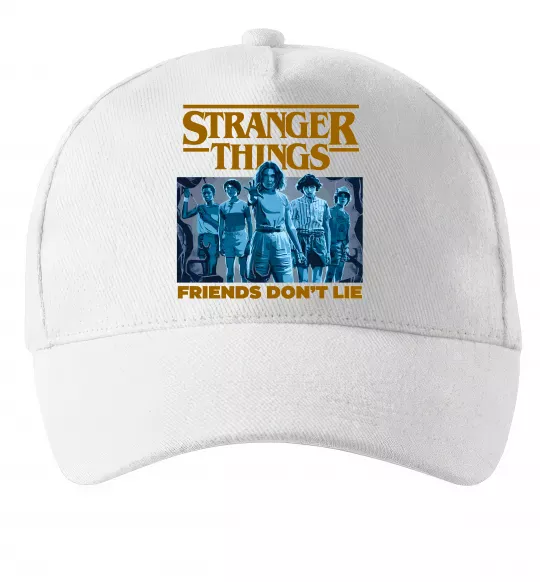 Кепка Friends don`t lie Stranger things Белый фото