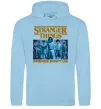 Чоловіча толстовка (худі) Friends don`t lie Stranger things Блакитний фото