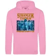 Женская толстовка (худи) Friends don`t lie Stranger things Розовый фото