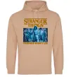 Женская толстовка (худи) Friends don`t lie Stranger things Песочный фото
