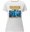 Женская премиум футболка Friends don`t lie Stranger things Белый фото