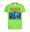 Дитяча футболка Friends don`t lie Stranger things Лаймовий фото
