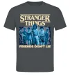 Чоловіча футболка Friends don`t lie Stranger things Графіт фото