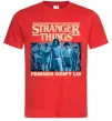 Чоловіча футболка Friends don`t lie Stranger things Червоний фото