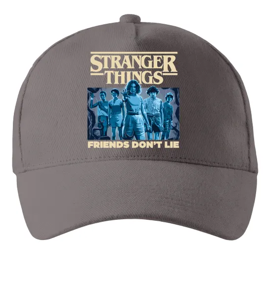 Кепка Friends don`t lie Stranger things Серый фото
