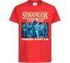Дитяча футболка Friends don`t lie Stranger things Червоний Дитяча футболка Friends don`t lie Stranger things Червоний фото