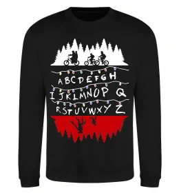 Свитшот Stranger things ABCD Черный фото