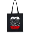 Еко-сумка Stranger things ABCD Чорний фото