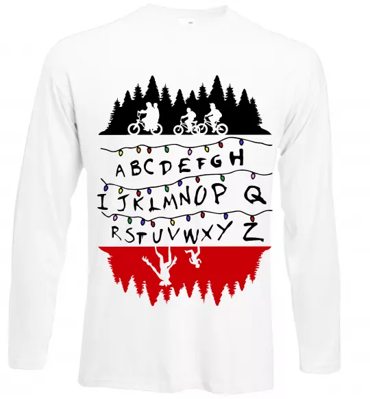 Лонгслив Stranger things ABCD Белый фото