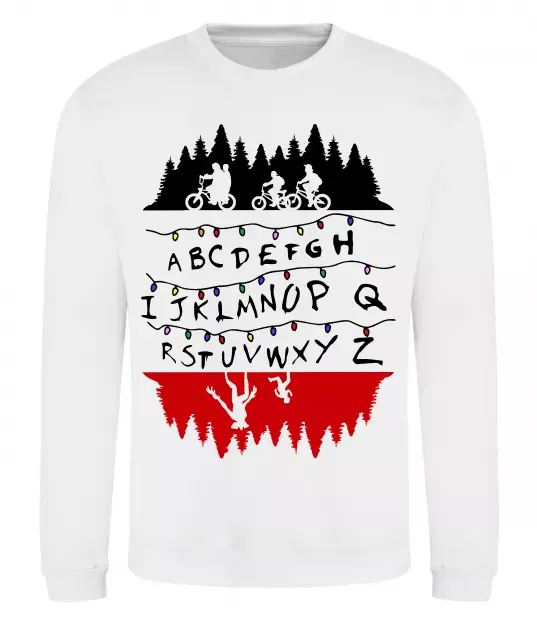 Свитшот Stranger things ABCD Белый фото
