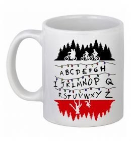 Чашка керамическая Stranger things ABCD