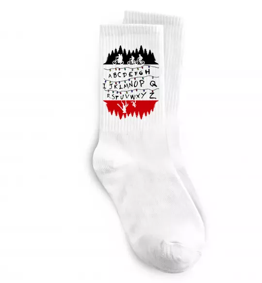 Носки Stranger things ABCD Белый фото