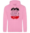 Мужская толстовка (худи) Stranger things ABCD Розовый фото