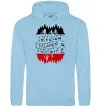 Мужская толстовка (худи) Stranger things ABCD Голубой фото