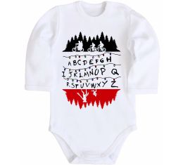 Детский боди Stranger things ABCD