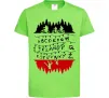 Детская футболка Stranger things ABCD Лаймовый фото