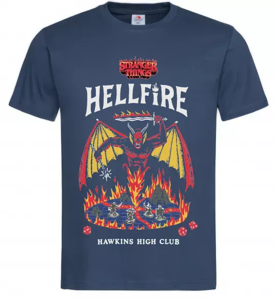 Мужская футболка Hellfire Темно-синий фото