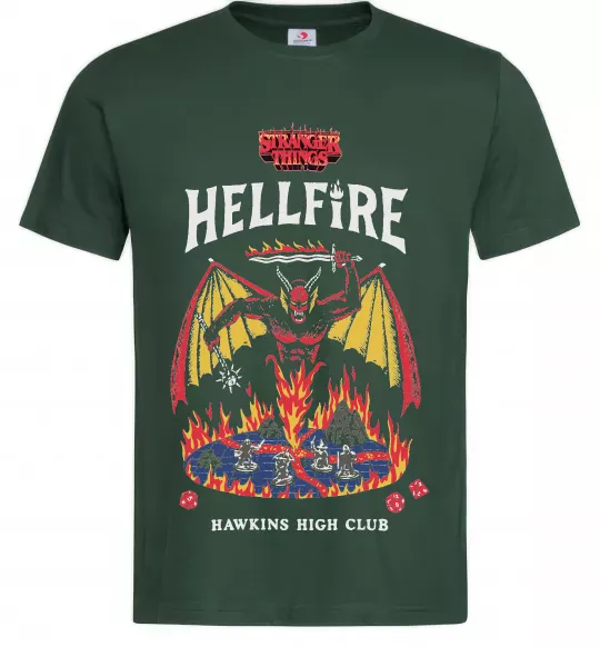 Мужская футболка Hellfire Темно-зеленый фото