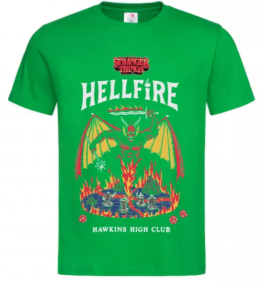 Мужская футболка Hellfire Зеленый фото