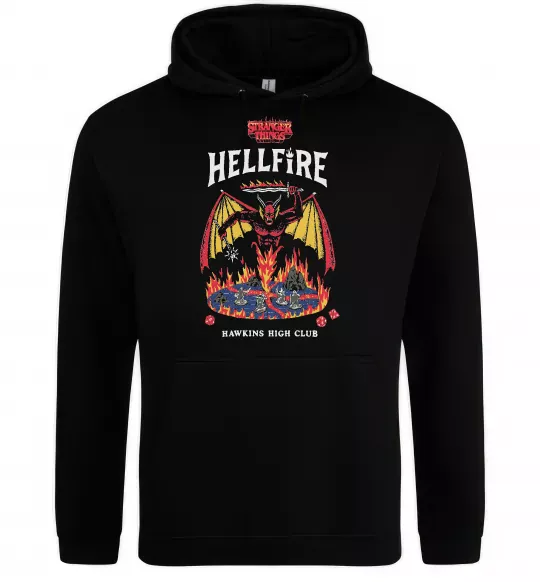 Женская толстовка (худи) Hellfire Черный фото