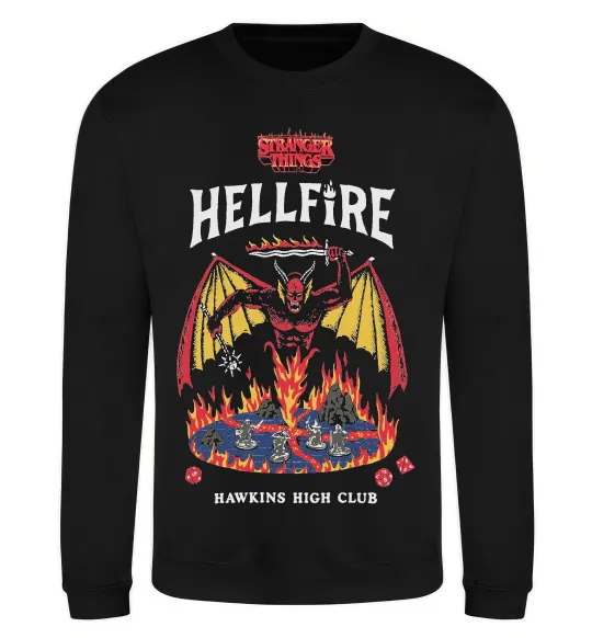 Світшот Hellfire Чорний фото