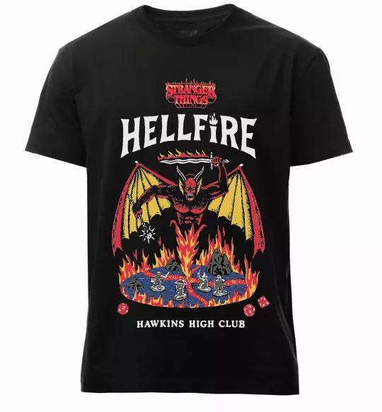 Мужская премиум футболка Hellfire Черный фото